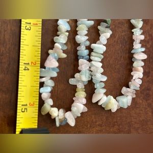 Morganite Chip Necklace 30in